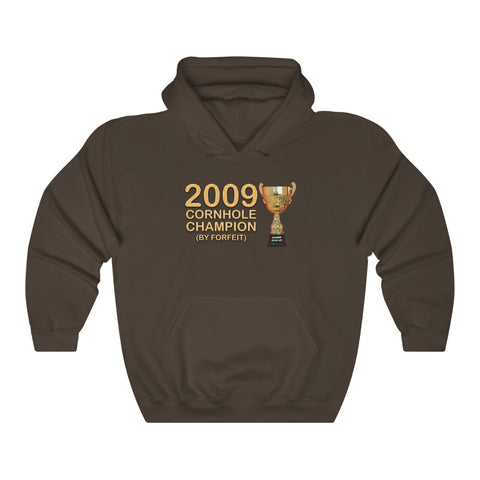 "2009 CORNHOLE CHAMPION" hoodie