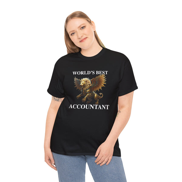 "World's Best Accountant" lion with dragon's body t