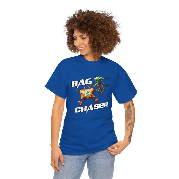 "BAG CHASER" alien chasing money bag t