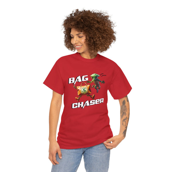 "BAG CHASER" alien chasing money bag t