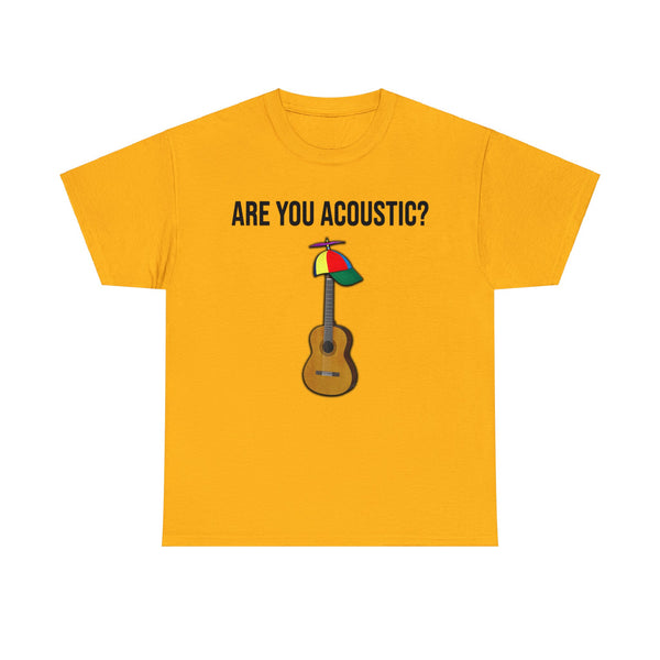 "Are you acoustic" t