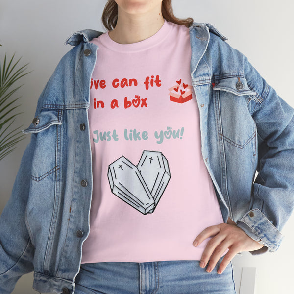 "Love can fit in a box" Subtle threat t