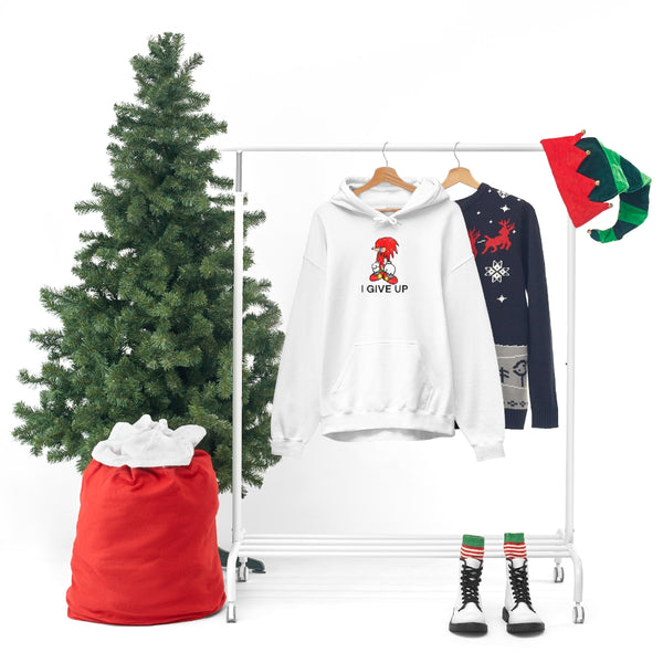 "I GIVE UP" sad knuckles hoodie