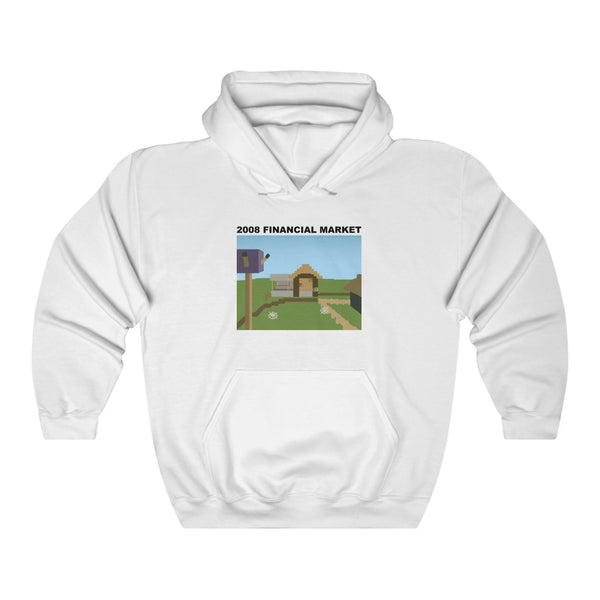 "2008 FINANCIAL MARKET" minecraft village hoodie