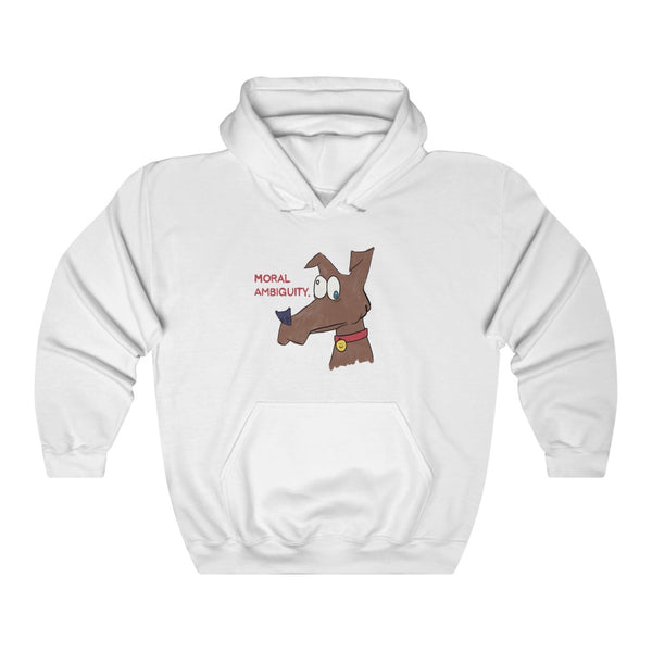"MORAL AMBIGUITY" dog hoodie