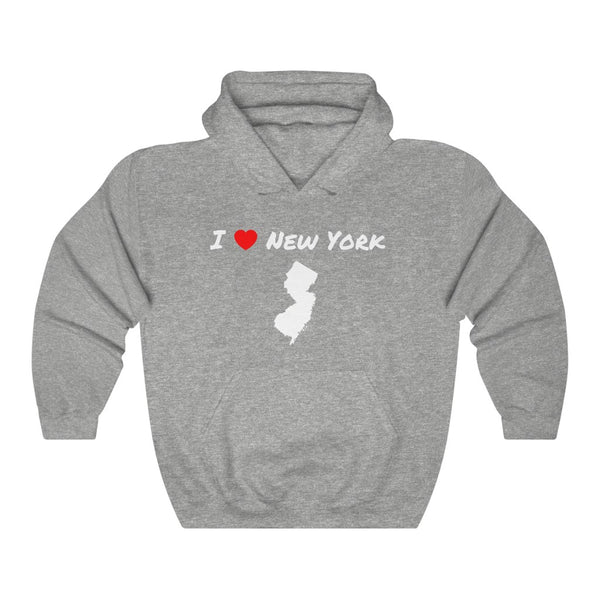 "I Love New York" New Jersey hoodie
