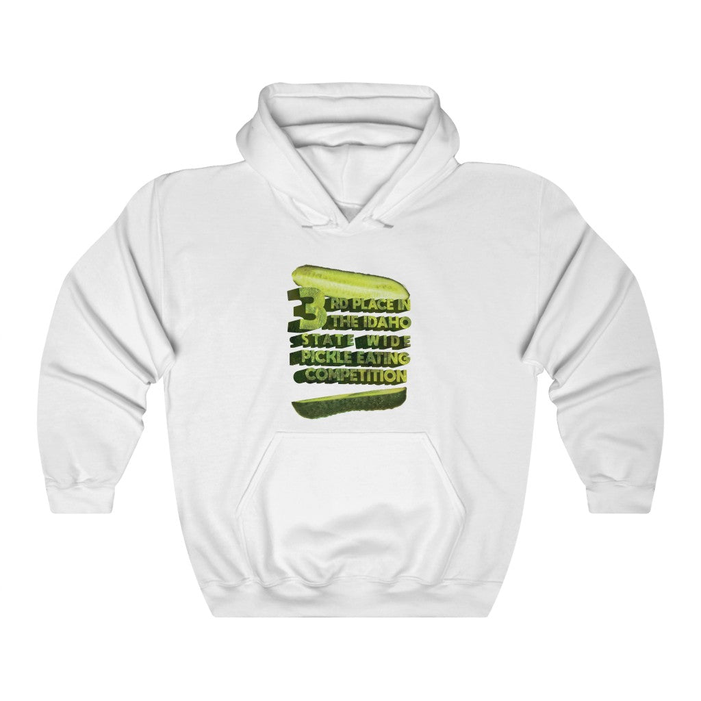 "3RD PLACE IN THE IDAHO STATE WIDE PICKLE EATING COMPETITION" hoodie