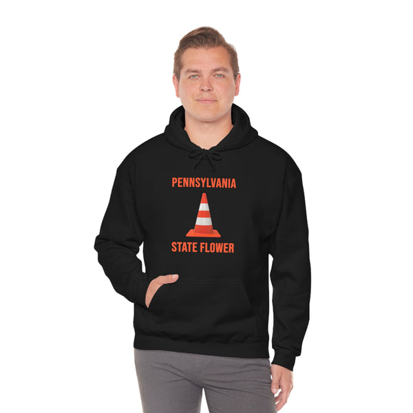 "Pennsylvania State Flower" traffic cone hoodie