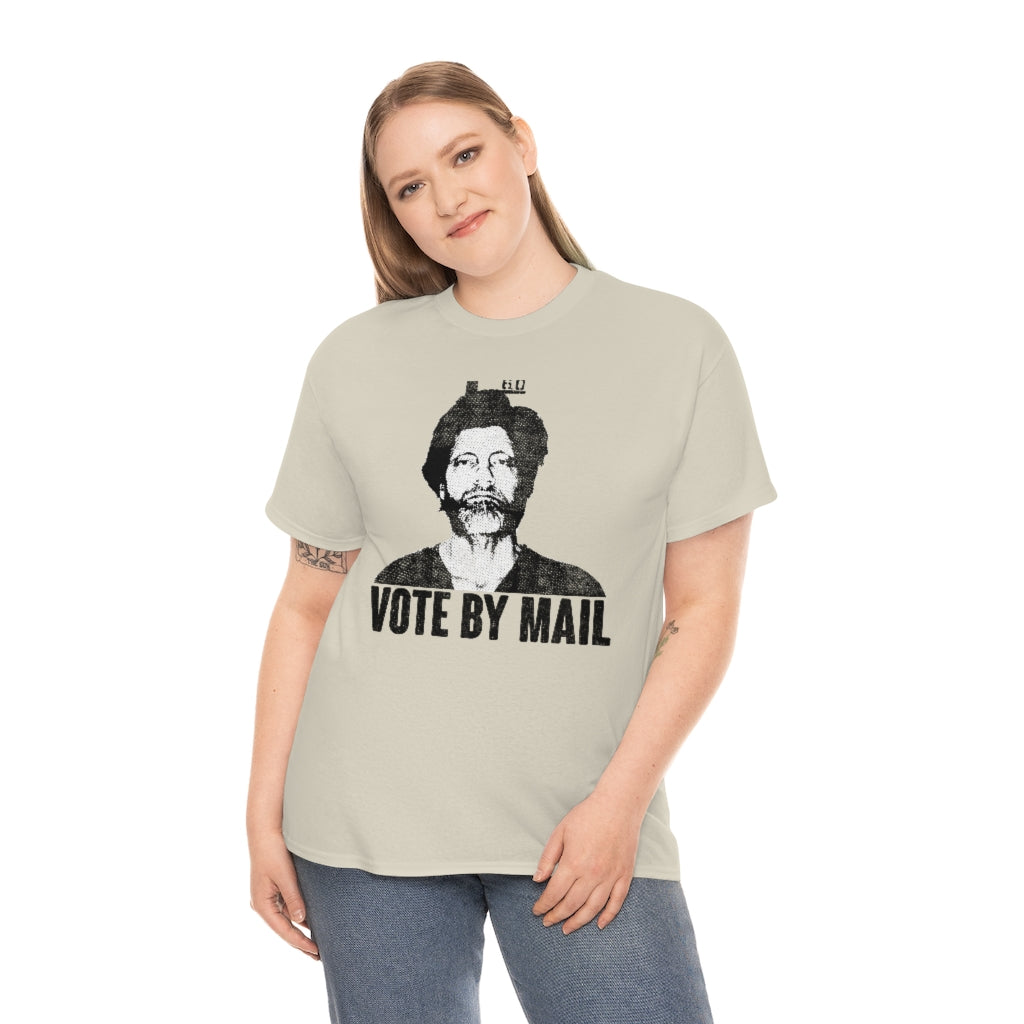thumbnail interactive-video image 1 of Ted Kaczynski 'I Voted By Mail' 1.25 Inch Button / Badge / Pin – U005B125 1 of 4