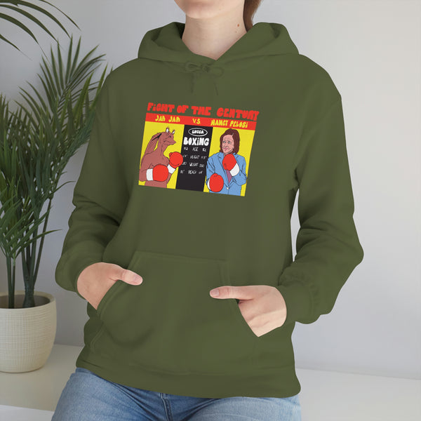 "FIGHT OF THE CENTURY" jar jar binks vs. nancy pelosi boxing hoodie