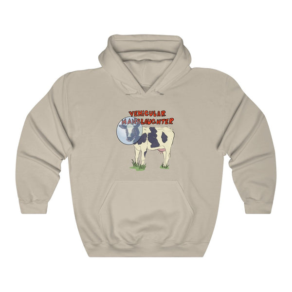"Vehicular Manslaughter" astronaut cow hoodie