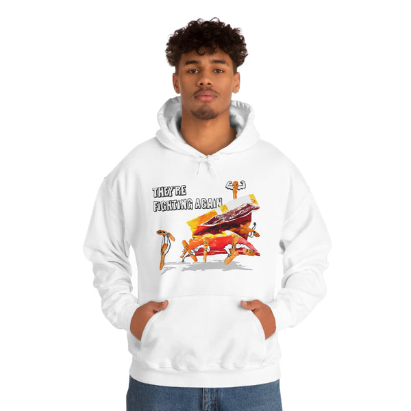 "THEY'RE FIGHTING AGAIN" fighting cheeto's hoodie