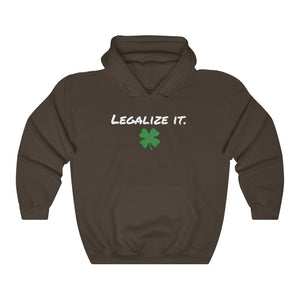 "Legalize It" four leaf clover hoodie