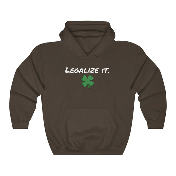 "Legalize It" four leaf clover hoodie