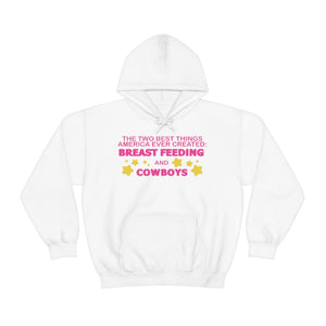 "BREASTFEEDING & COWBOYS" america hoodie
