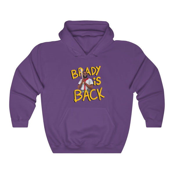 "BRADY IS BACK" lebron playing baseball hoodie
