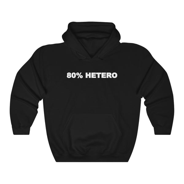 "80% HETERO" hoodie