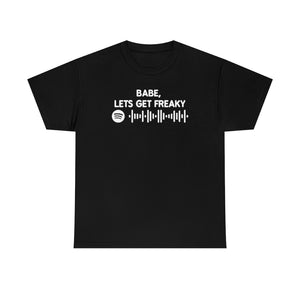 "BABE, LETS GET FREAKY" cbat spotify code t