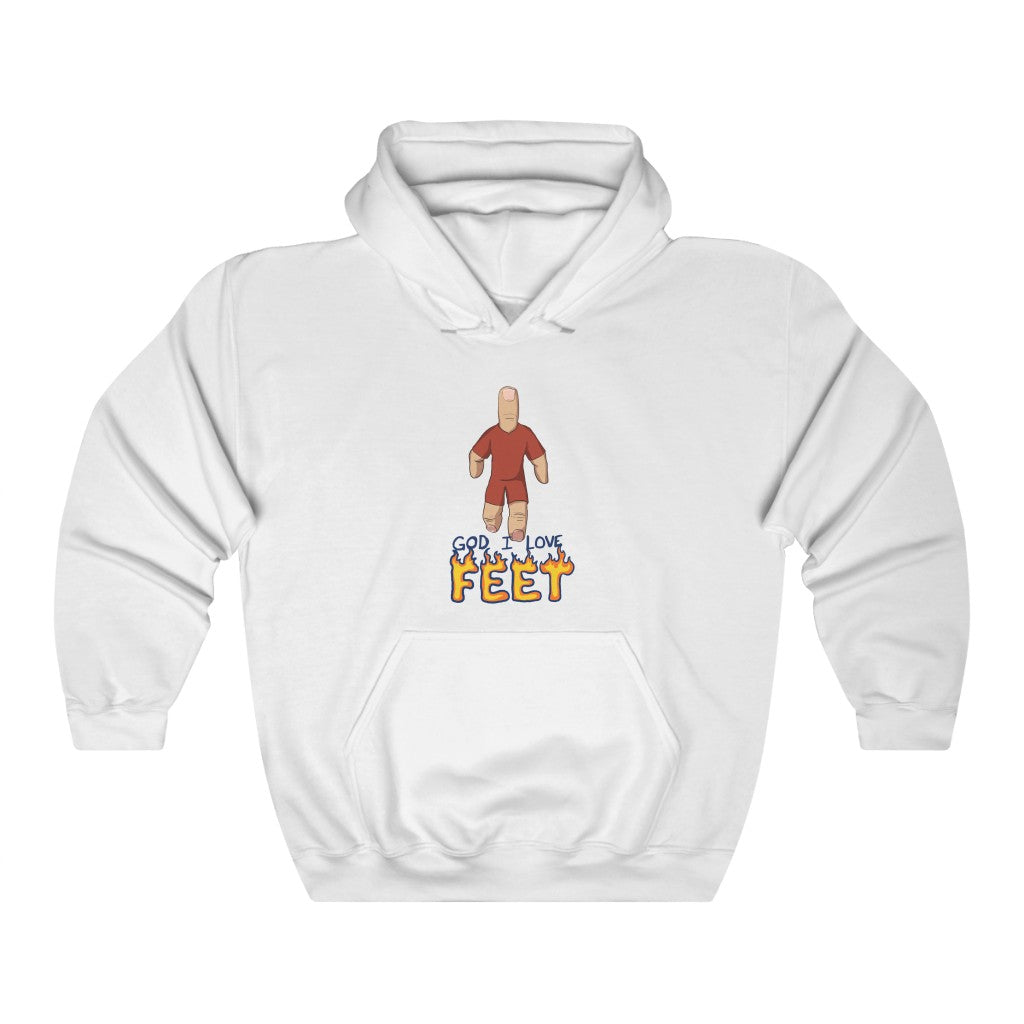 "GOD I LOVE FEET" spy kids thumb hoodie