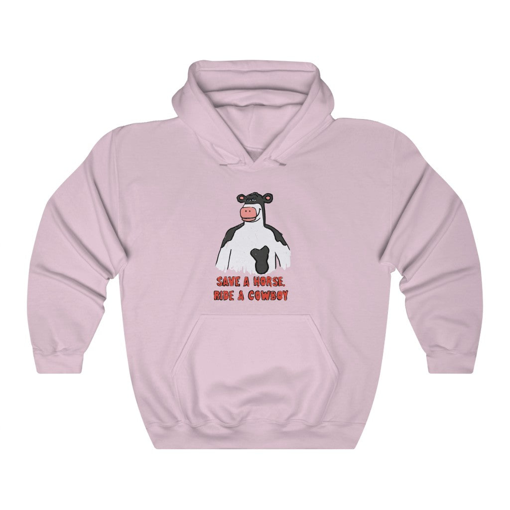 Snail Riding Cowboy Llama Kids Pullover Hoodie by Random Galaxy