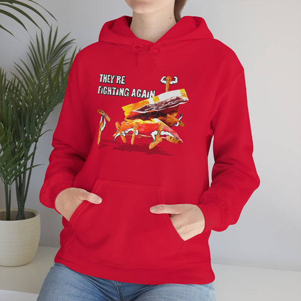 "THEY'RE FIGHTING AGAIN" fighting cheeto's hoodie