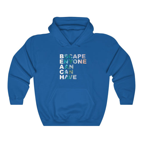 "B.E.A.C.H" acronym hoodie