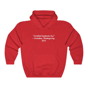 "Certified Handsome Boy" grandma quote hoodie