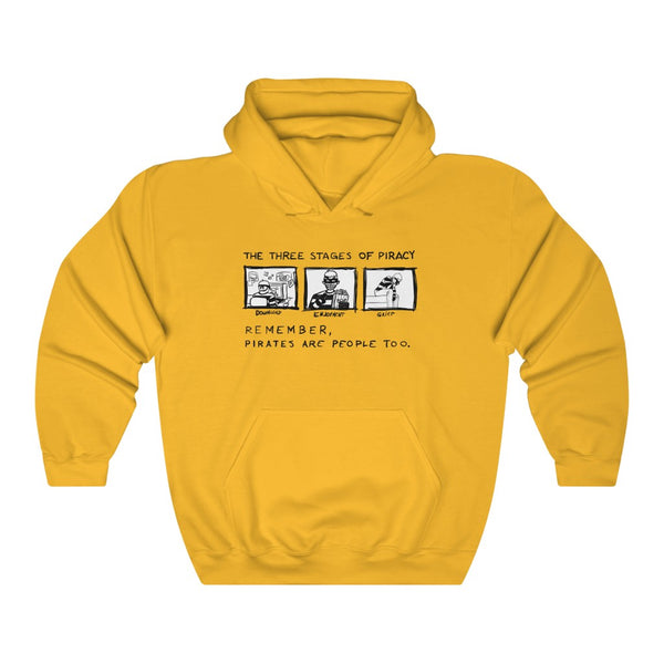 "Pirates Are People Too" piracy hoodie