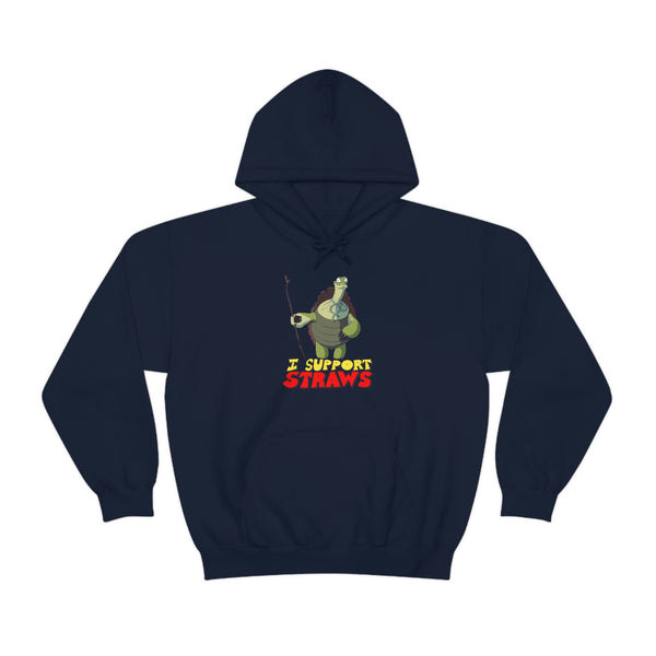 "I Support Straws" ocean dump oogway hoodie