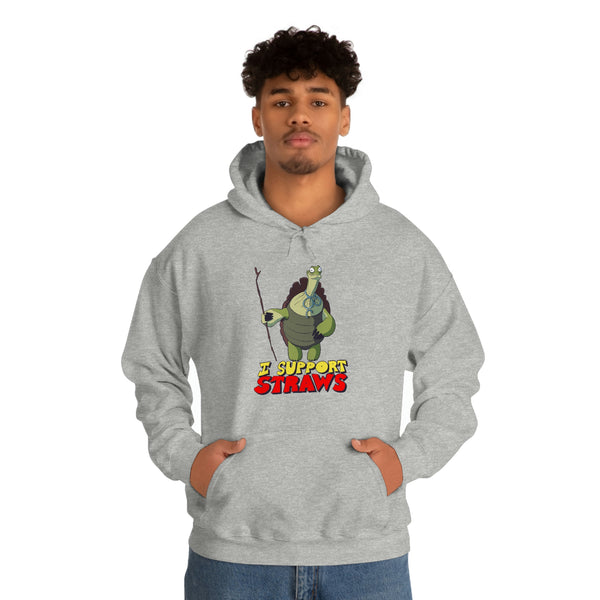 "I Support Straws" ocean dump oogway hoodie