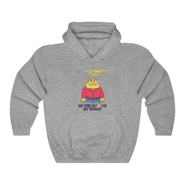"IN THE STREETS BY DAY, IN THE SHEETS BY NIGHT" binky barnes hoodie