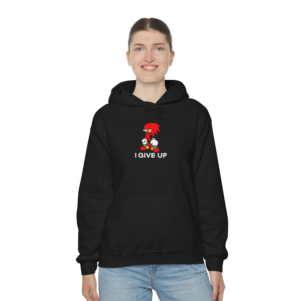 "I GIVE UP" sad knuckles hoodie