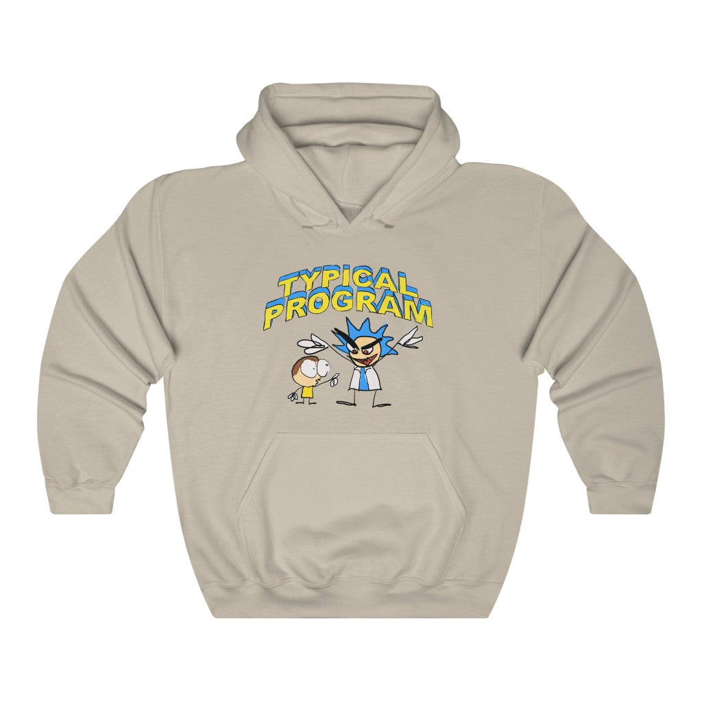 "TYPICAL PROGRAM" Rick & Morty hoodie