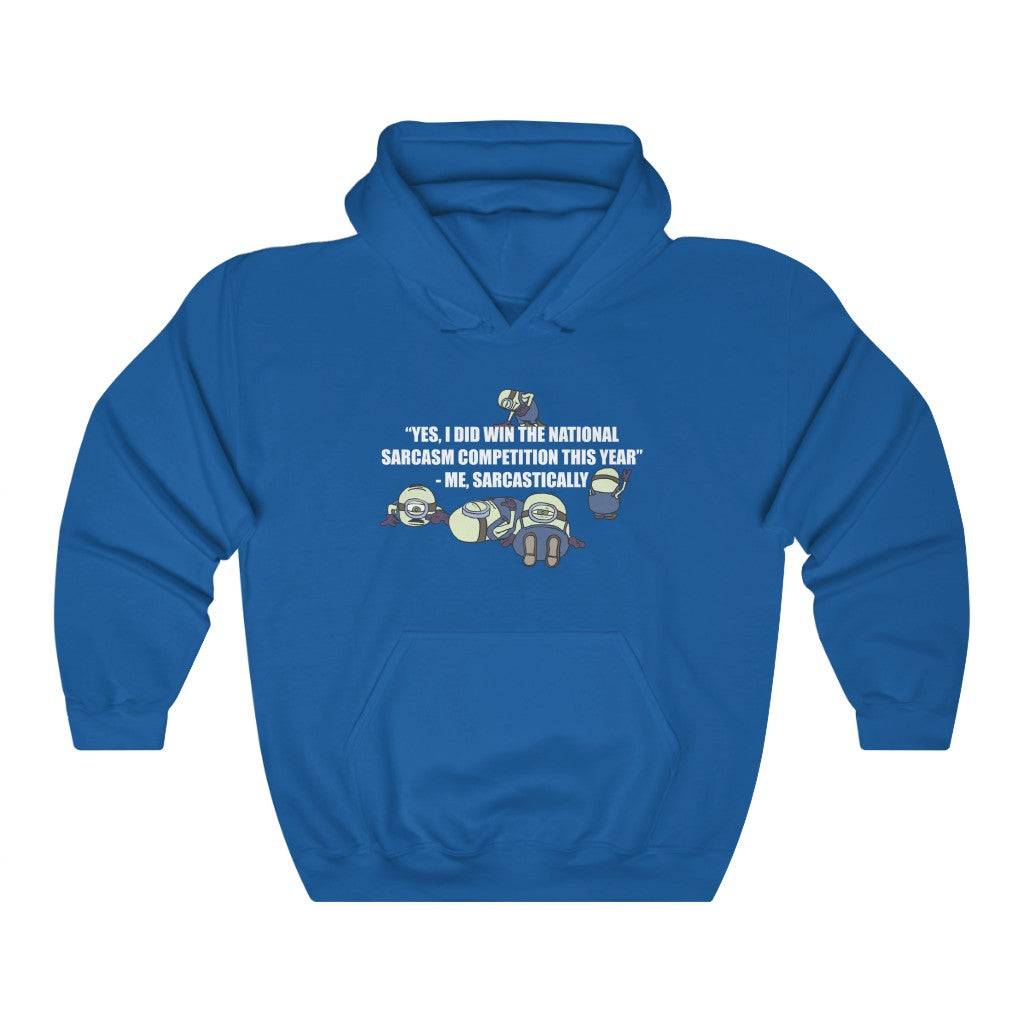 National Sarcasm Competition sickly minion hoodie