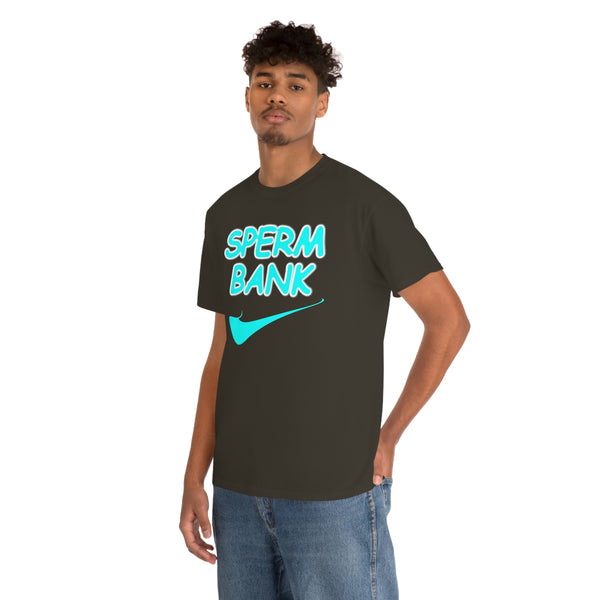 "SPERM BANK" athletic t