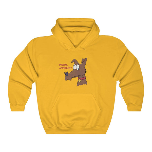 "MORAL AMBIGUITY" dog hoodie