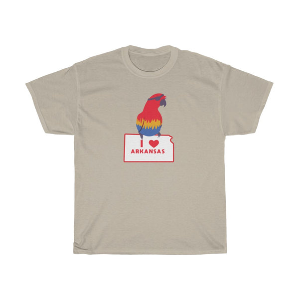 "I Love Arkansas" kansas parrot t