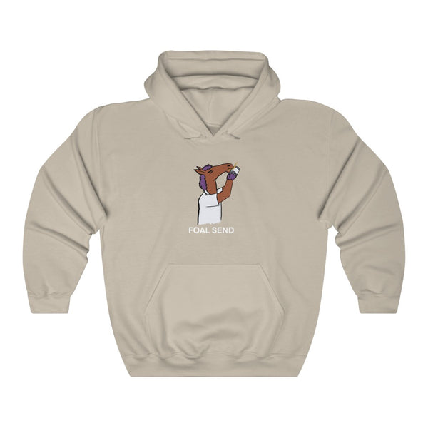 "FOAL SEND" young horse hoodie