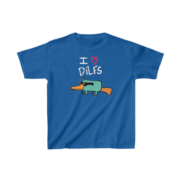 "I LOVE DILFS" perry the platypus t (KIDS)