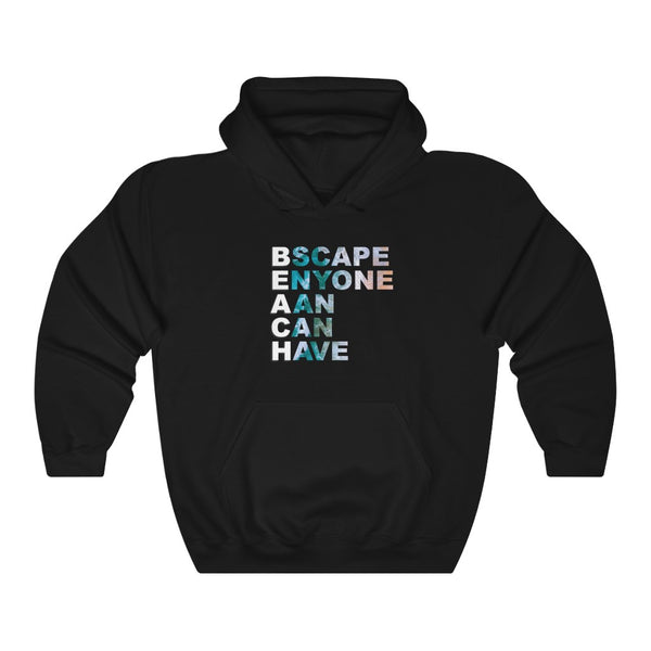 "B.E.A.C.H" acronym hoodie