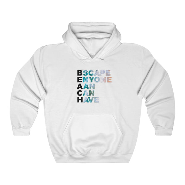 "B.E.A.C.H" acronym hoodie