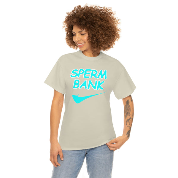 "SPERM BANK" athletic t
