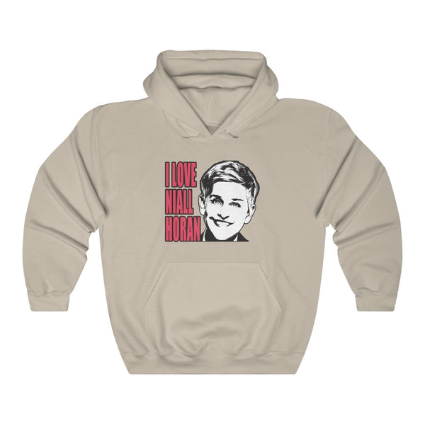 "I LOVE NIALL HORAN" ellen degeneres hoodie