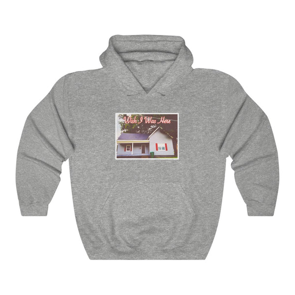 "Wish I Was Here" random location hoodie