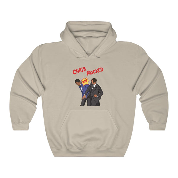 "CHRIS ROCKED" will smith slapping chris rock hoodie
