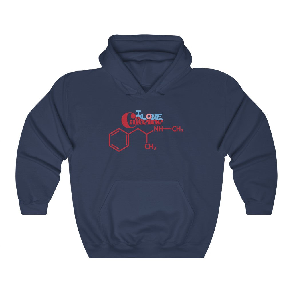 "I Love Caffeine" meth molecule hoodie