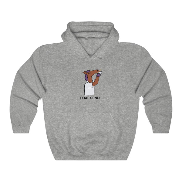 "FOAL SEND" young horse hoodie