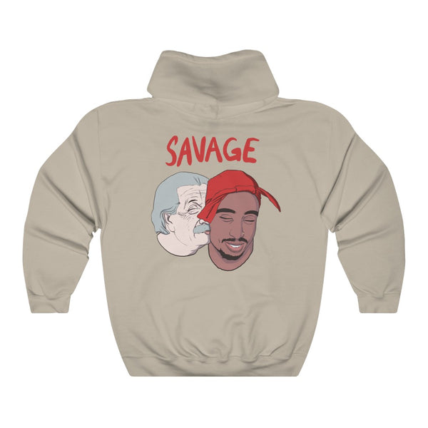 "SAVAGE" albert einstein & tupac shakur hoodie