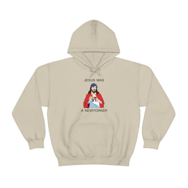 “Jesus was a New Yorker” hoodie