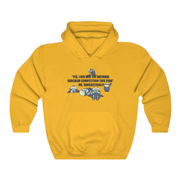 National Sarcasm Competition sickly minion hoodie